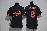 Women Baltimore Orioles #8 Cal Ripken Jr. Black New Cool Base Stitched Jersey,baseball caps,new era cap wholesale,wholesale hats